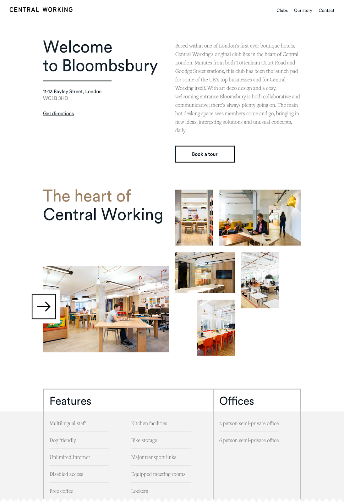 Central Working Welcome to Bloomsbury